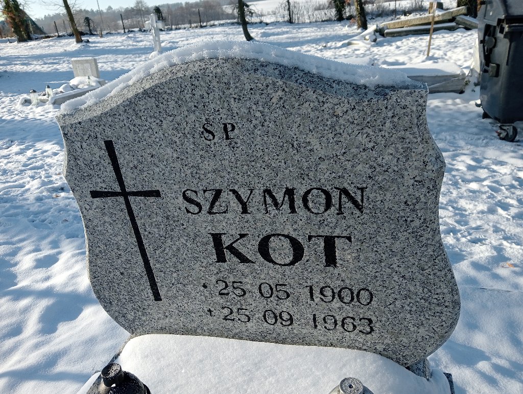 Szymon Kot 1900 Widuchowa - Grobonet - Wyszukiwarka osób pochowanych