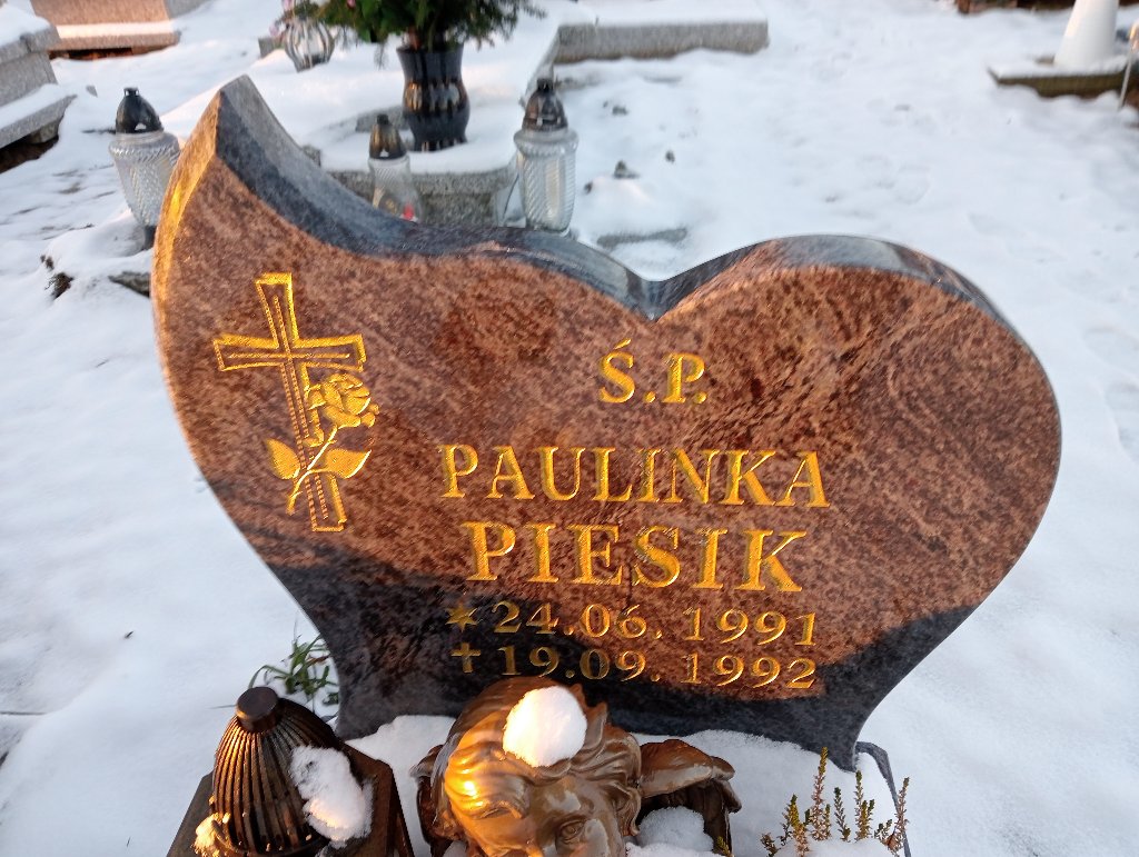 Paulina Piesik 1991 Widuchowa - Grobonet - Wyszukiwarka osób pochowanych