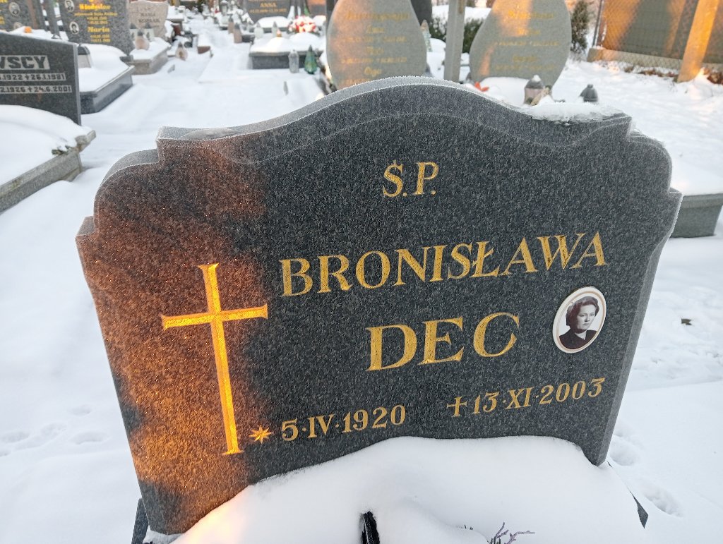 Bronisława Dec 1920 Widuchowa - Grobonet - Wyszukiwarka osób pochowanych