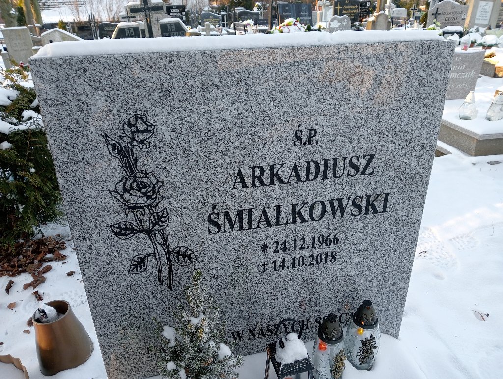 Arkadiusz Śmiałkowski 1966 Widuchowa - Grobonet - Wyszukiwarka osób pochowanych